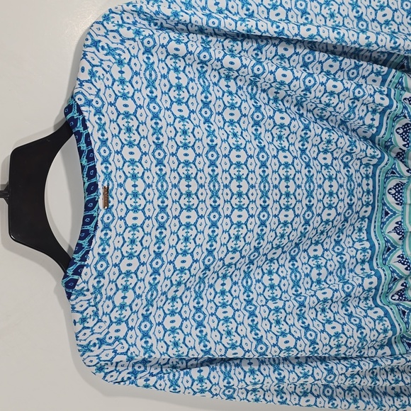 {Cabana Life} Aruba Blues Tassel Blouse - Size Large - Picture 5 of 17